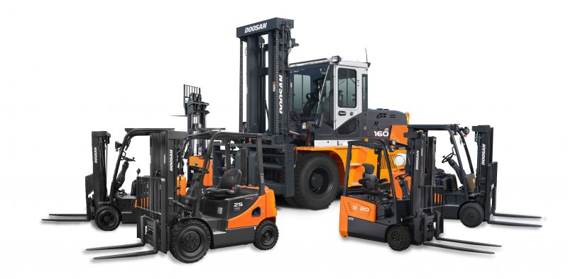 family shot forklifts